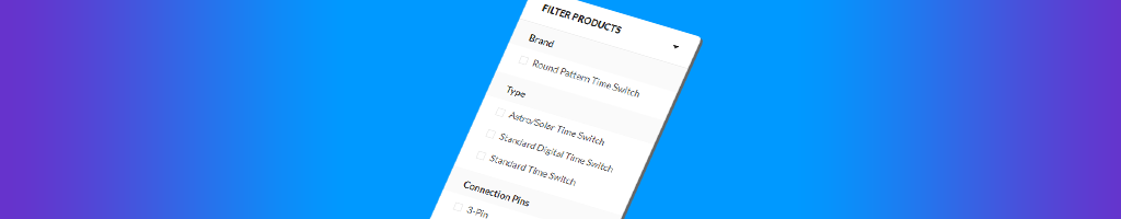 New Website Feature: Product Filter